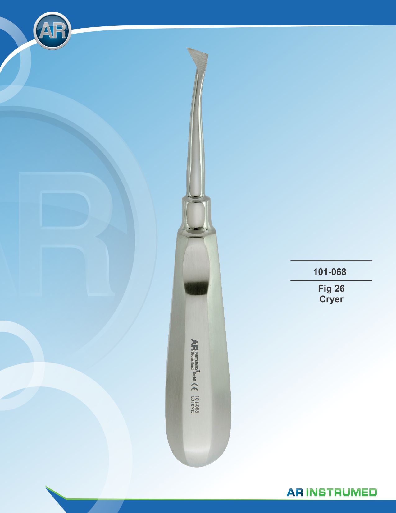 Root Elevators Fig.26 Cryer 8mm – AR Instrumed, Elevators