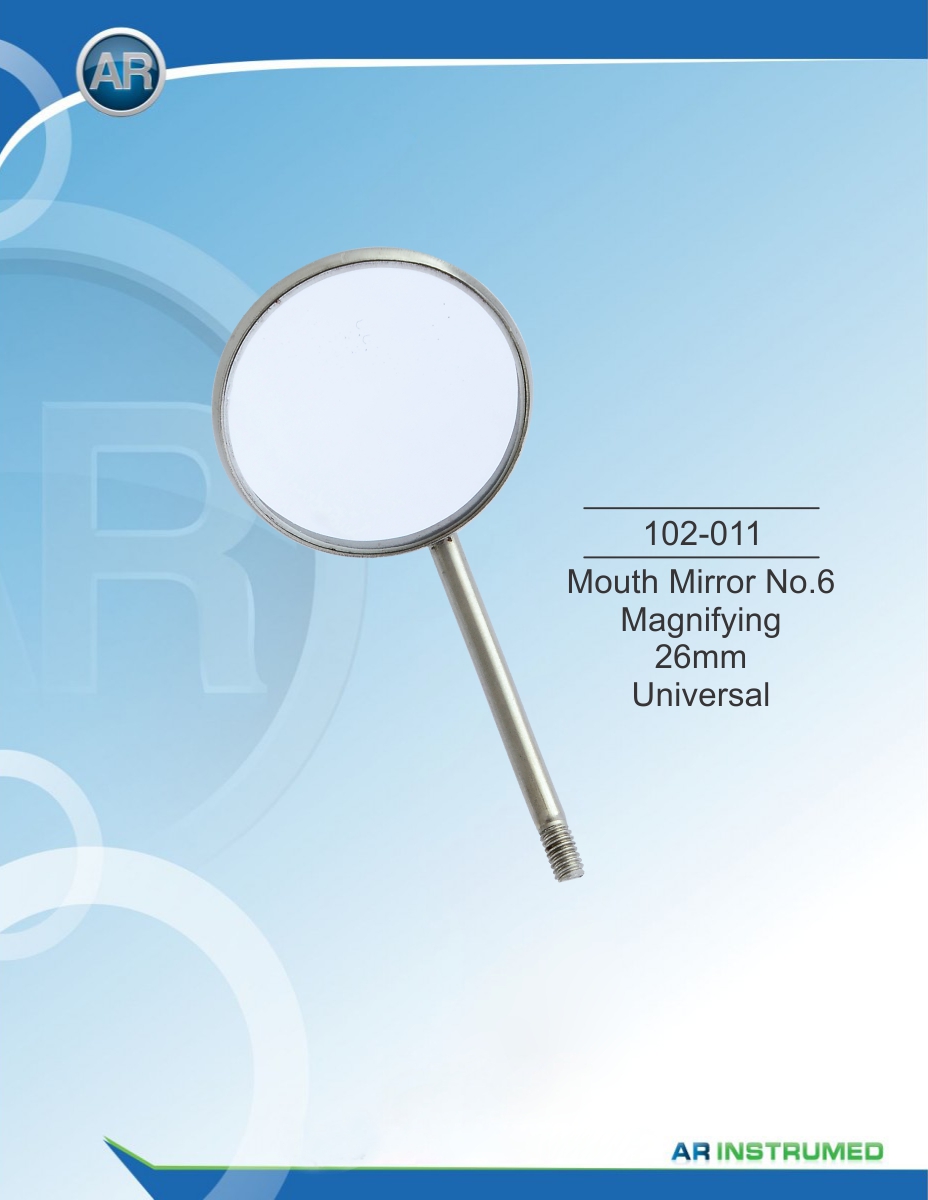 Mouth Mirror No.6 Magnifying 26mm Universal