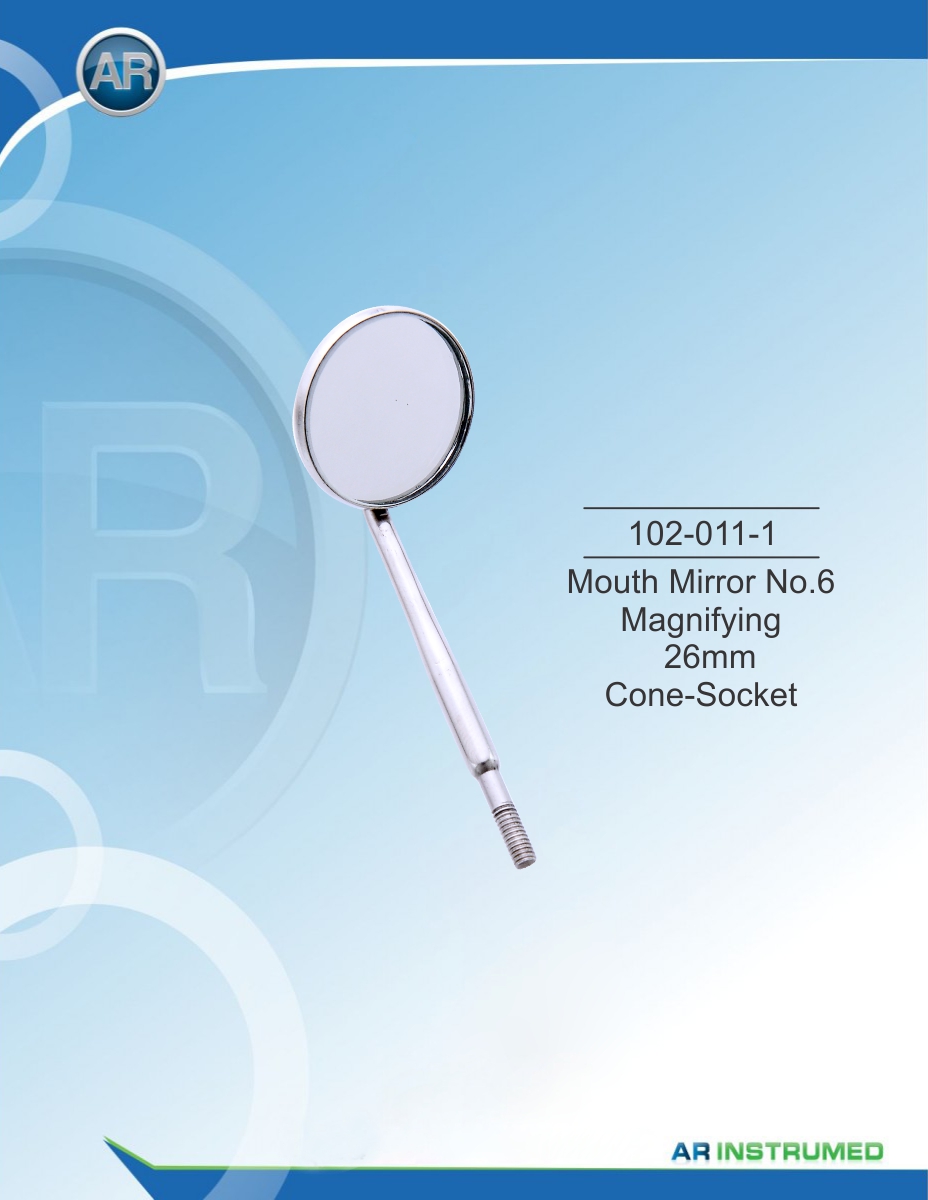 Mouth Mirror No.6 Magnifying 26mm Cone Socket