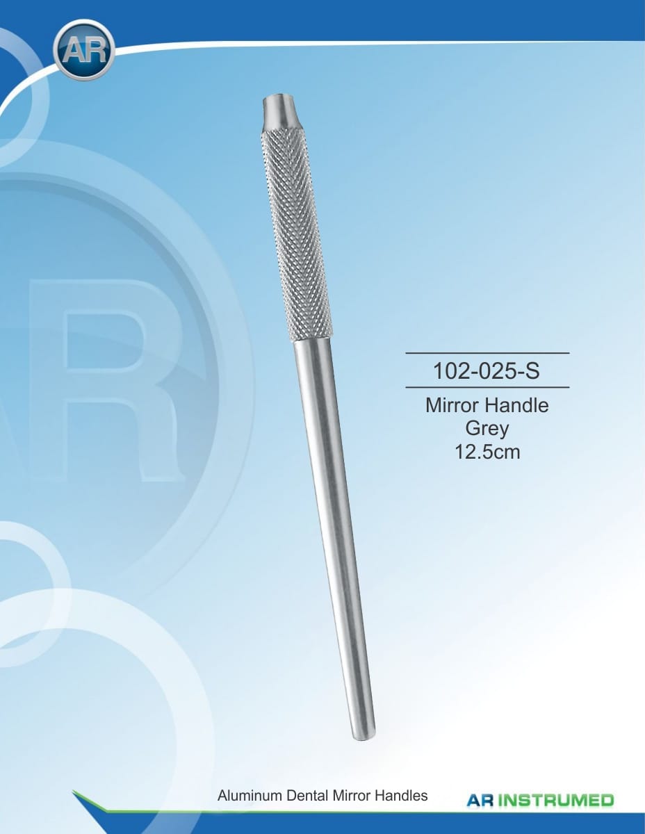 Mouth Mirror Handle Gray 12.5cm – AR Instrumed, Explorers
