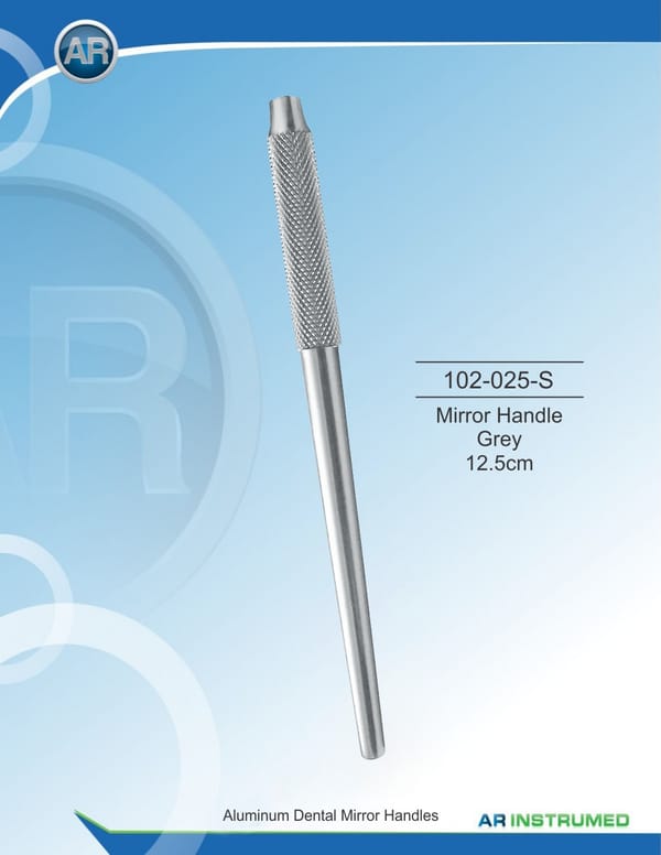 Mouth Mirror Handle Gray 12.5cm