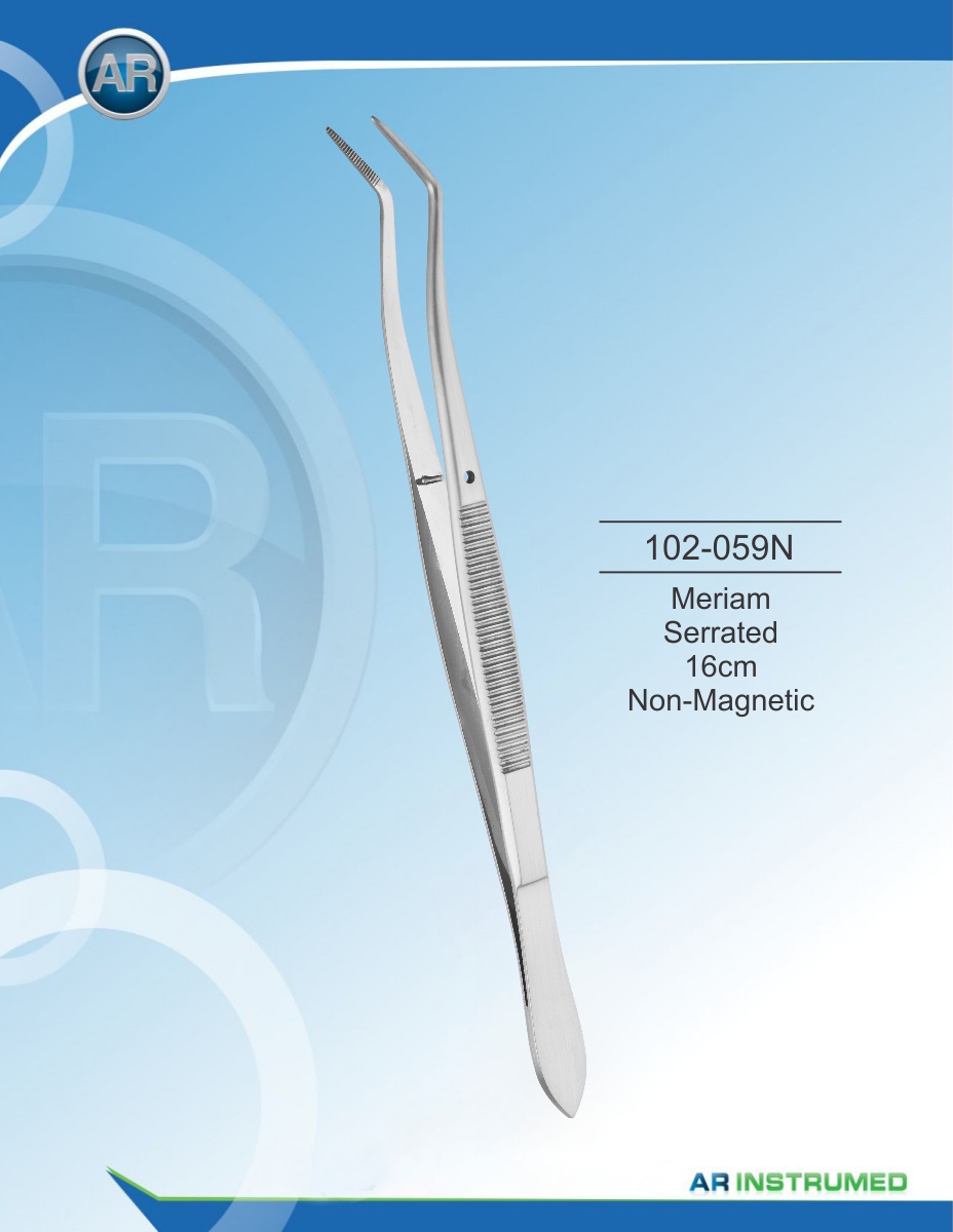 Meriam Tweezers Length 16 cm non Magnetic