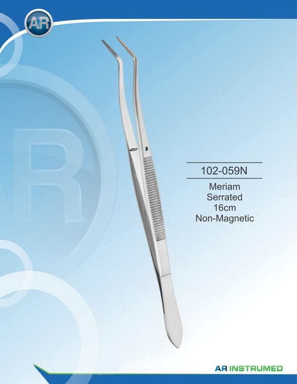 Meriam Tweezers Length 16 cm non Magnetic