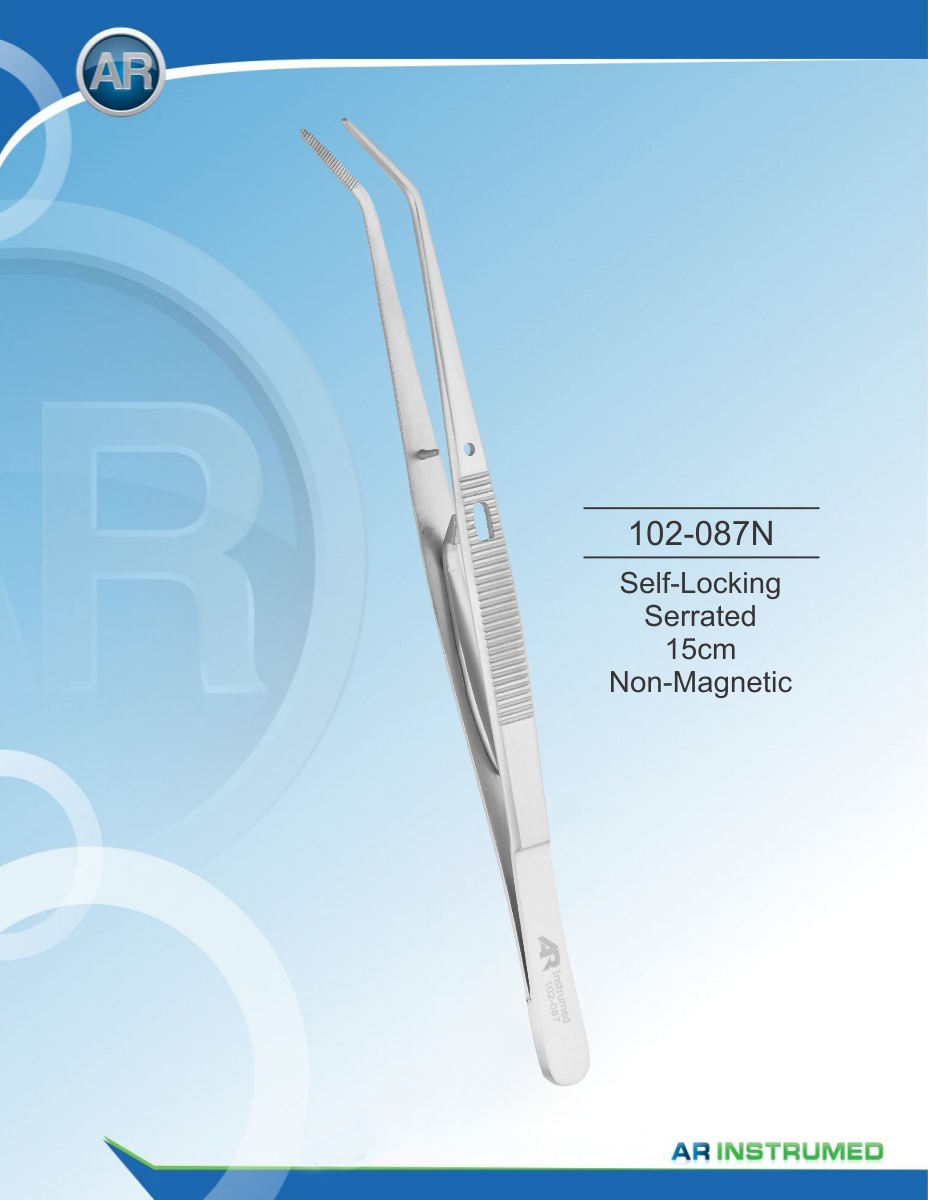 Self Locking Tweezers Length 15cm Non Magnetic – AR Instrumed, Tweezers & Forceps
