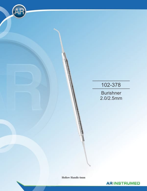 Burnishers 2.0/2.5mm Solid Handle 6mm