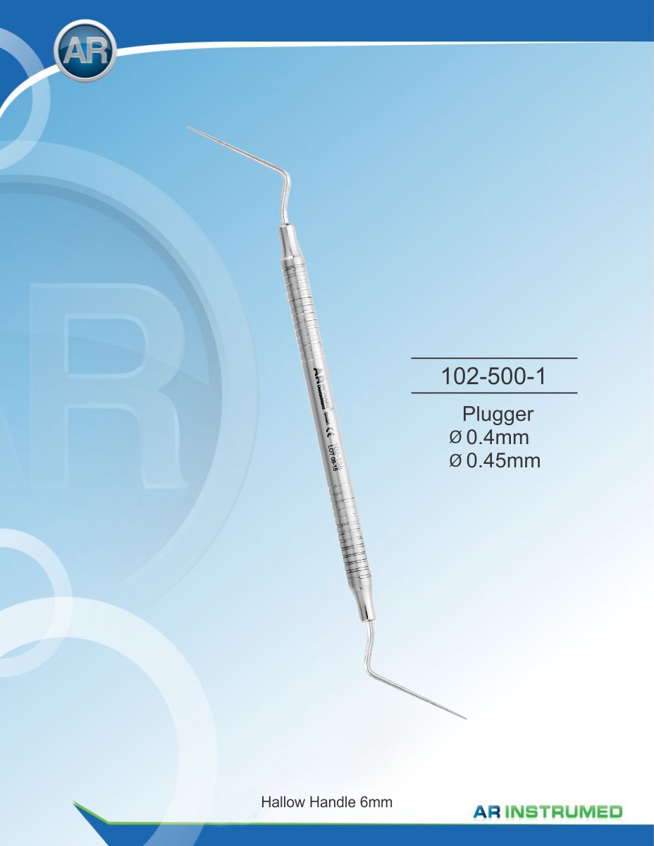 Plugger ø0.4mm ø0.45mm Solid Handle 6mm – AR Instrumed, Endodontic Accessories