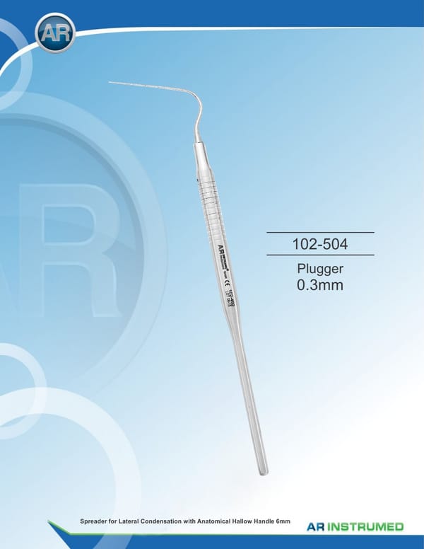 Plugger 0.3mm Solid Handle 6mm