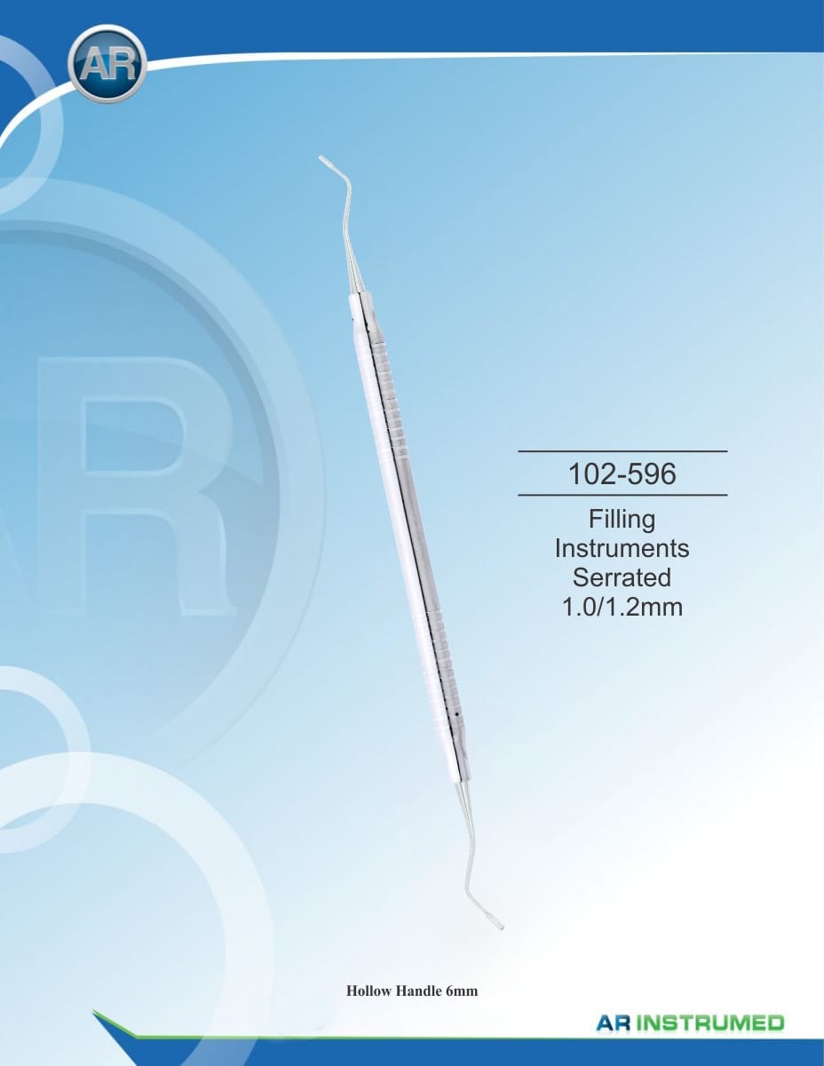 Filling Instruments Serrated 1.0/1.2mm – AR Instrumed, Filling Instruments