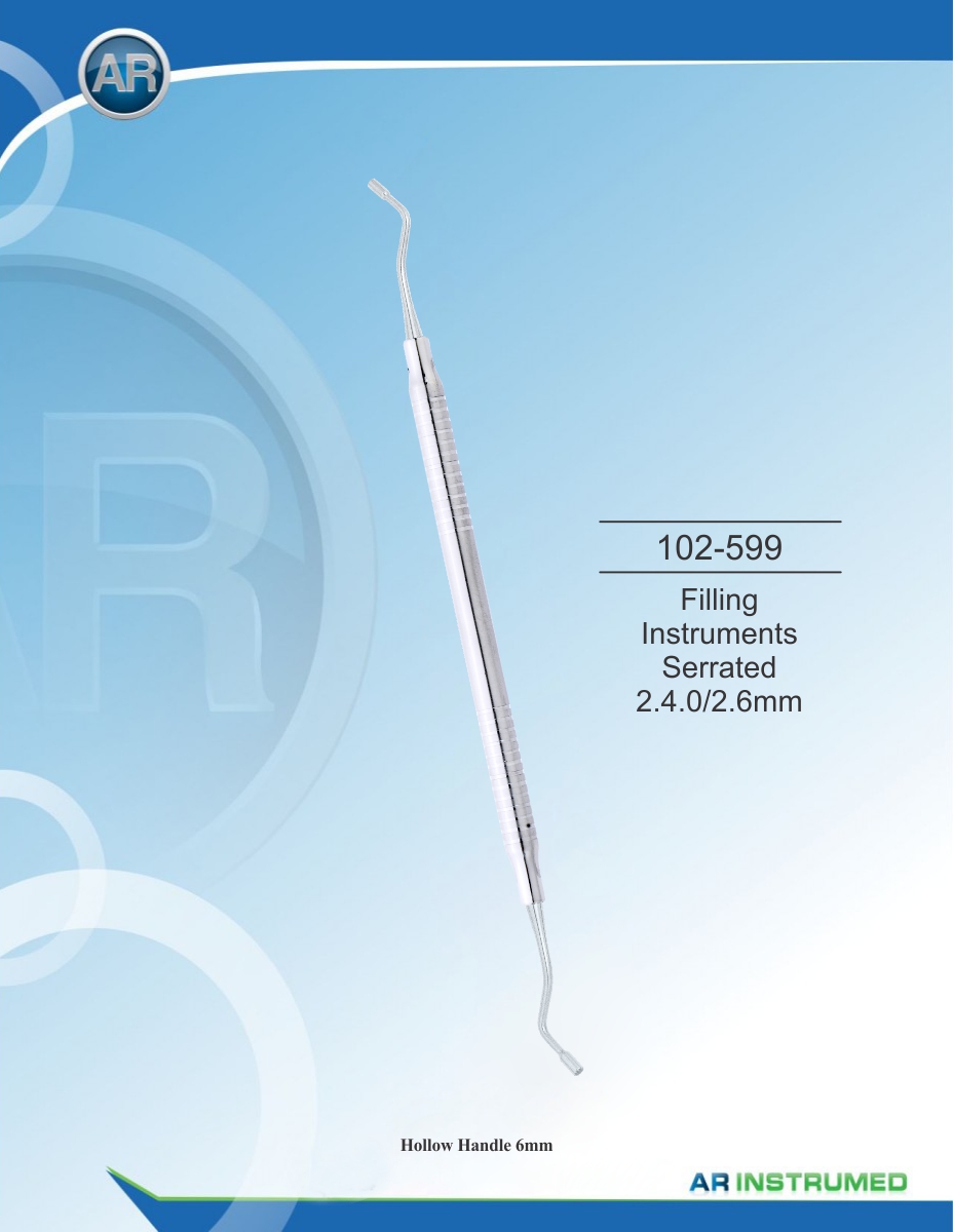 Filling Instruments Serrated 2.4.0/2.6mm