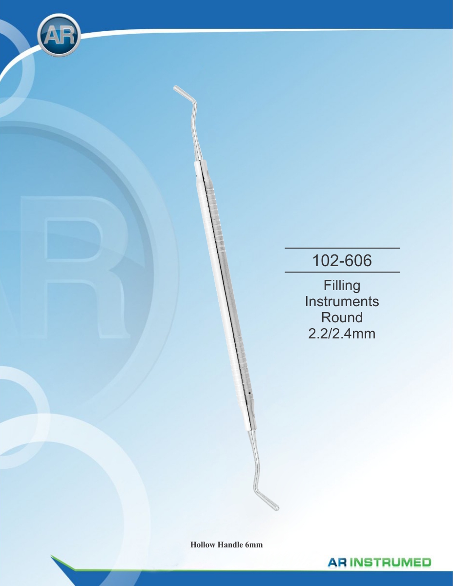 Filling Instruments Round 2.2/2.4mm Solid Handle 6mm