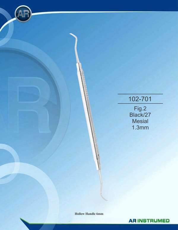 Fig.2 Black/27 Mesial 1.3mm Solid Handle 6mm