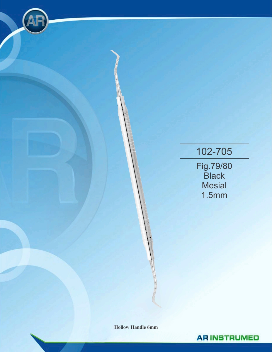 Fig.79/80 Black Mesial 1.5mm Solid Handle 6mm