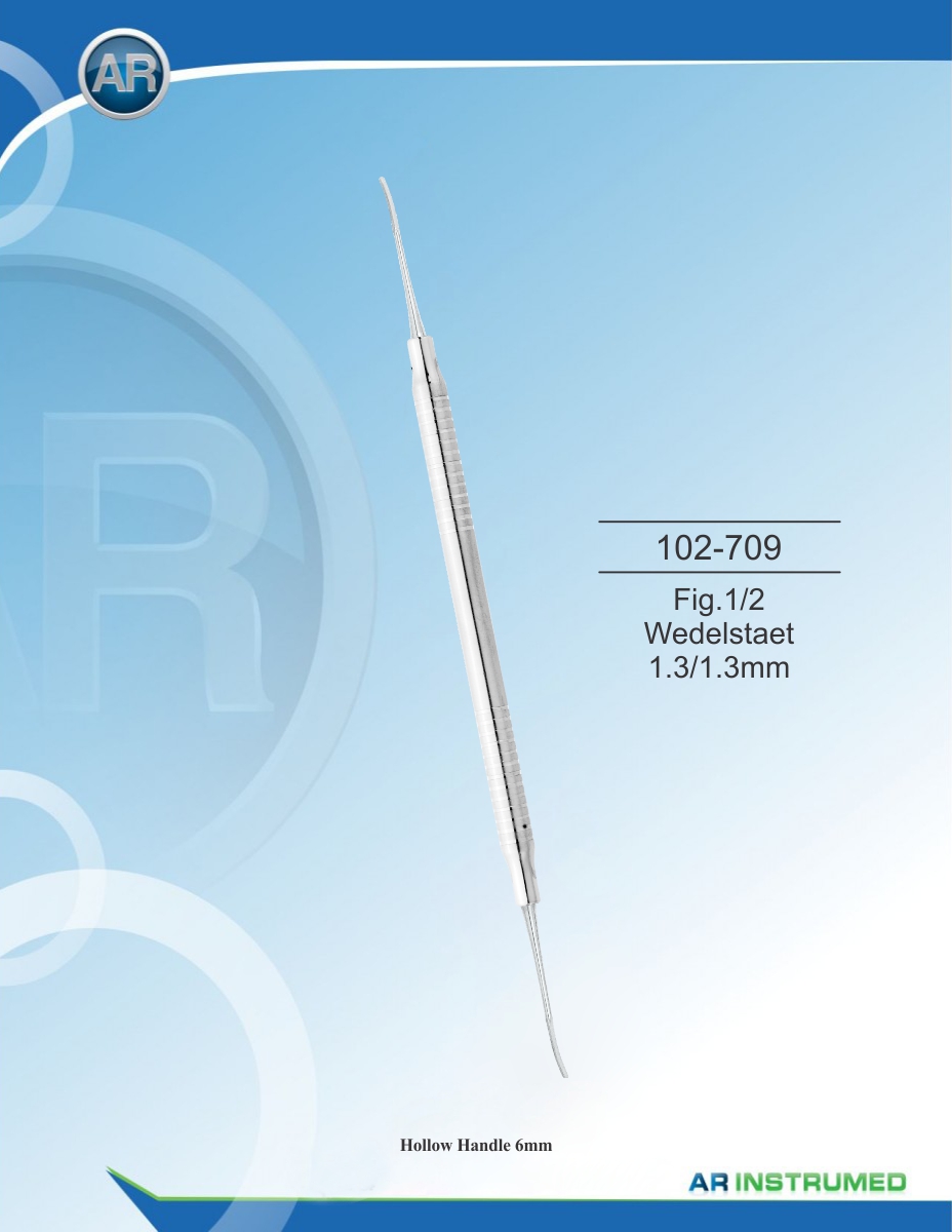 Fig.1/2 Wedelstaet 1.3/1.3mm Solid Handle 6mm