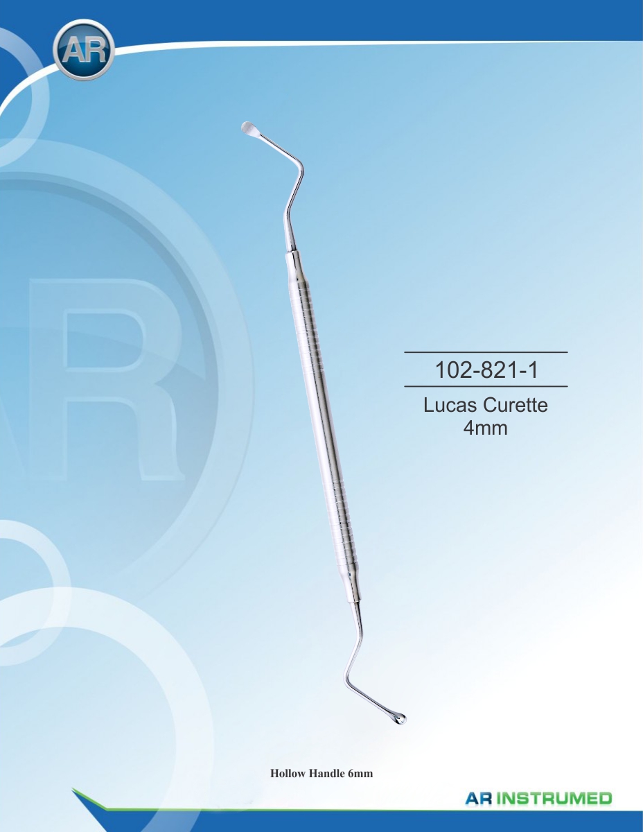 Lucas Curette 4mm Solid Handle 6mm