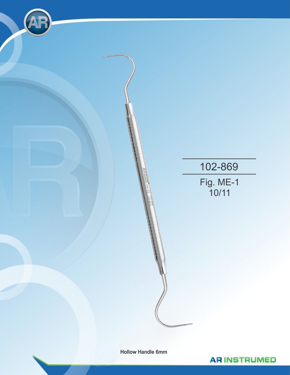 Scaler Fig. ME-1 10/11 Solid Handle 6mm – AR Instrumed, Hygiene Instruments