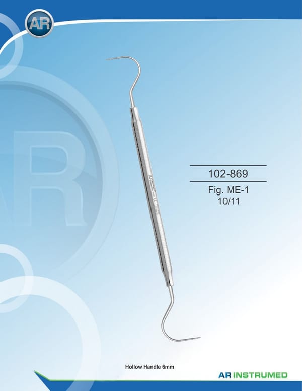 Scaler Fig. ME-1 10/11 Solid Handle 6mm