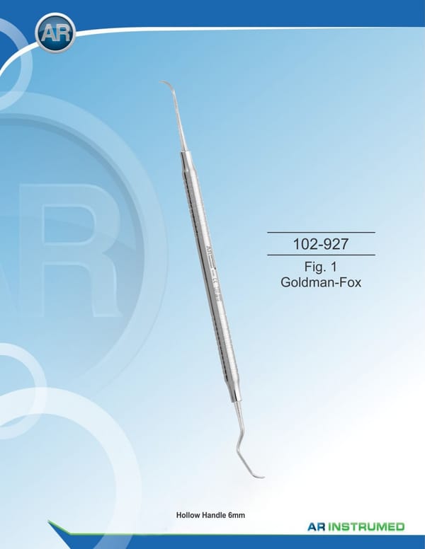 Scaler Fig. 1 Goldman-Fox Solid Handle 6mm