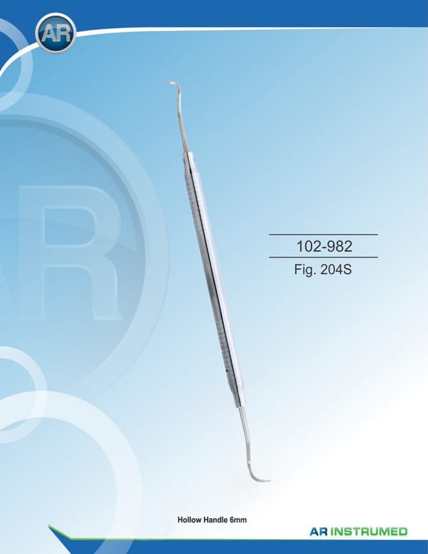 Scaler Fig. 204S Solid Handle 6mm