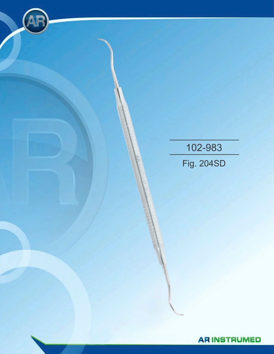 Scaler Fig. 204SD Solid Handle 6mm – AR Instrumed, Periodontal Instruments