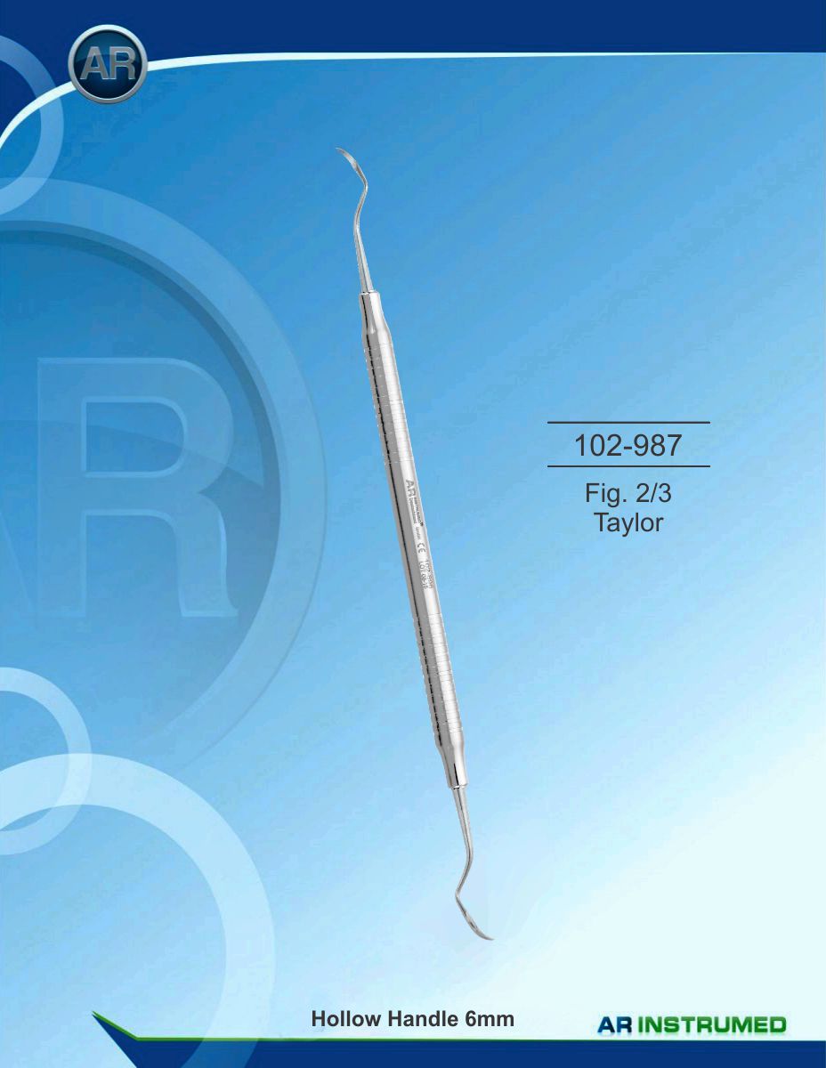 Scaler Fig. 2/3 Taylor Solid Handle 6mm – AR Instrumed, Hygiene Instruments