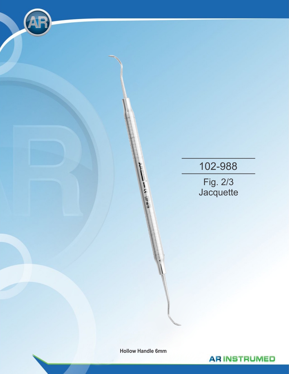 Scaler Fig. 31/32 Jacquette Solid Handle 6mm – AR Instrumed, Hygiene Instruments