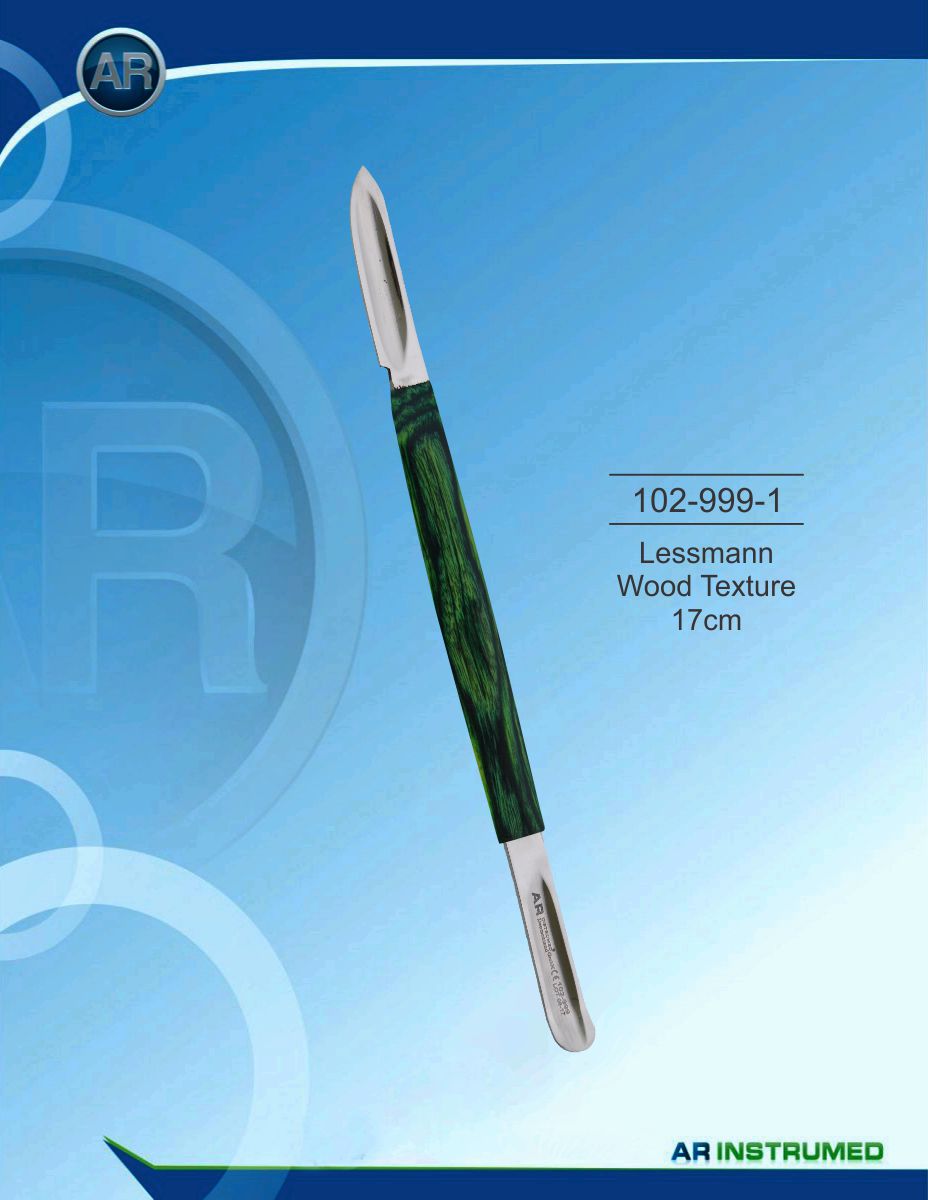 Knife Lessmann Wood Texture 17cm