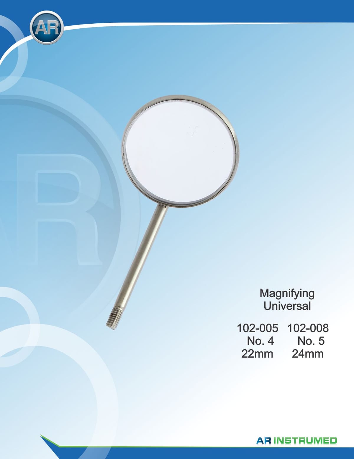 Mouth Mirror No.5 Magnifying 24mm Universal – AR Instrumed, Explorers