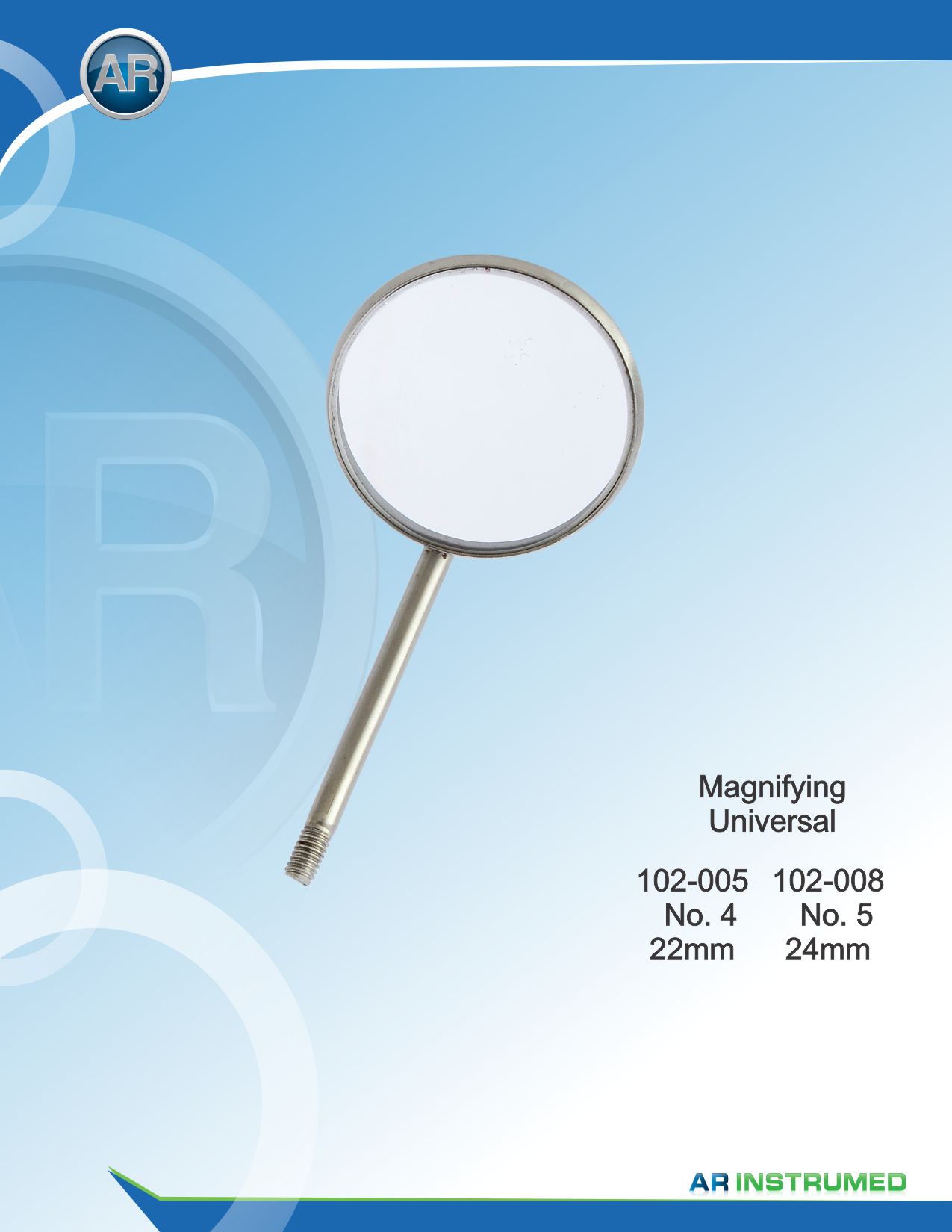 Mouth Mirror No.4 Magnifying 22mm Universal