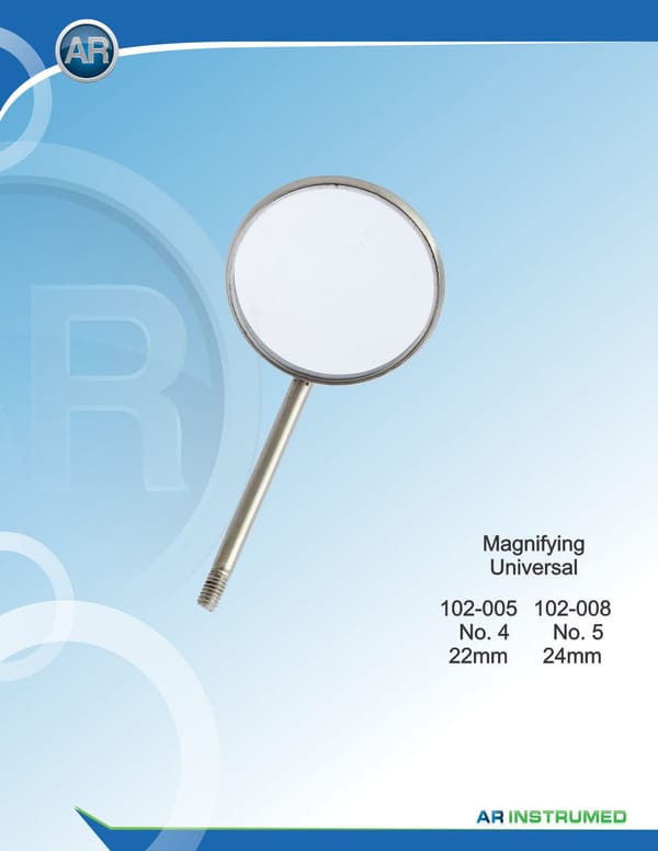 Mouth Mirror No.4 Magnifying 22mm Universal