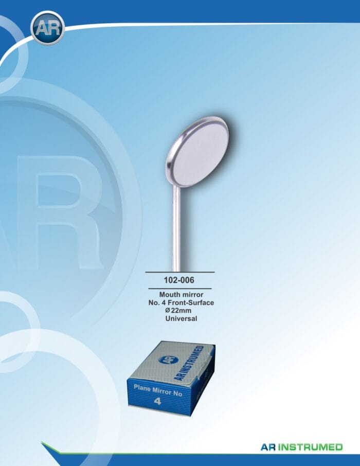 Mouth Mirror No 5 Rhodium Front Surface 24mm Cone-Socket – AR Instrumed, Explorers