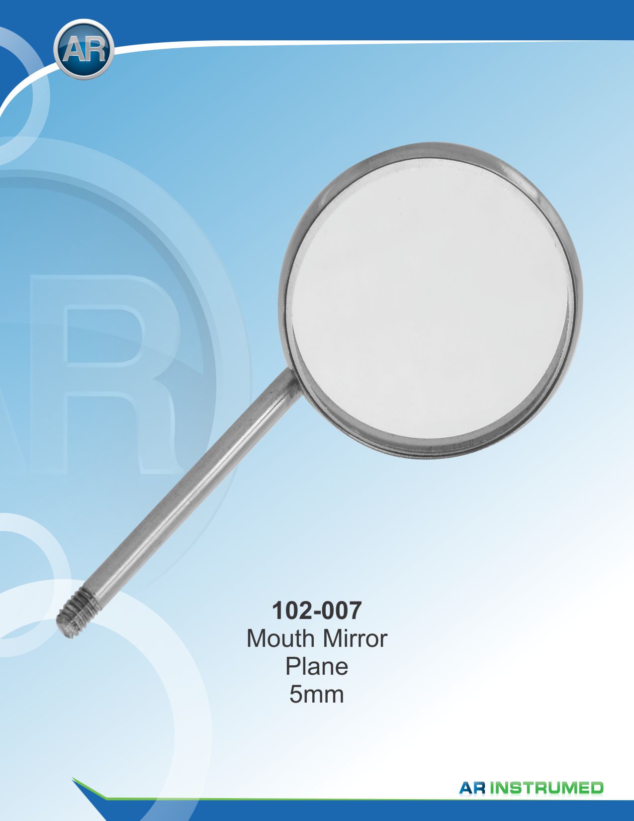 Mouth Mirror No.5 Plane 24mm Universal