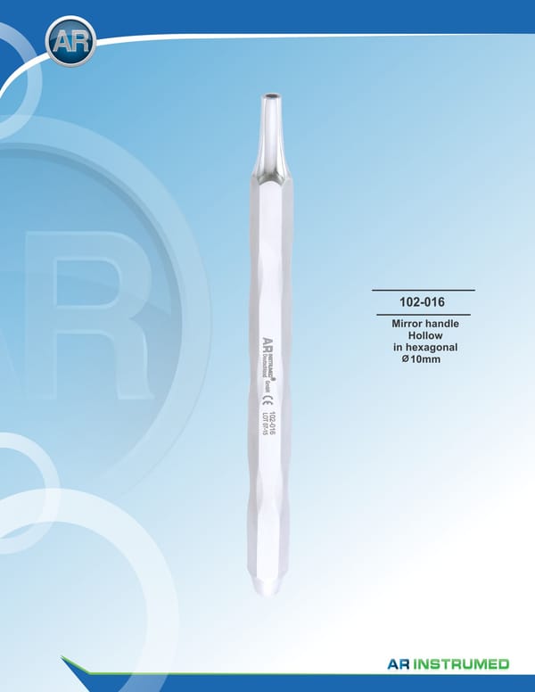 Mirror Handle Hollow 10mm
