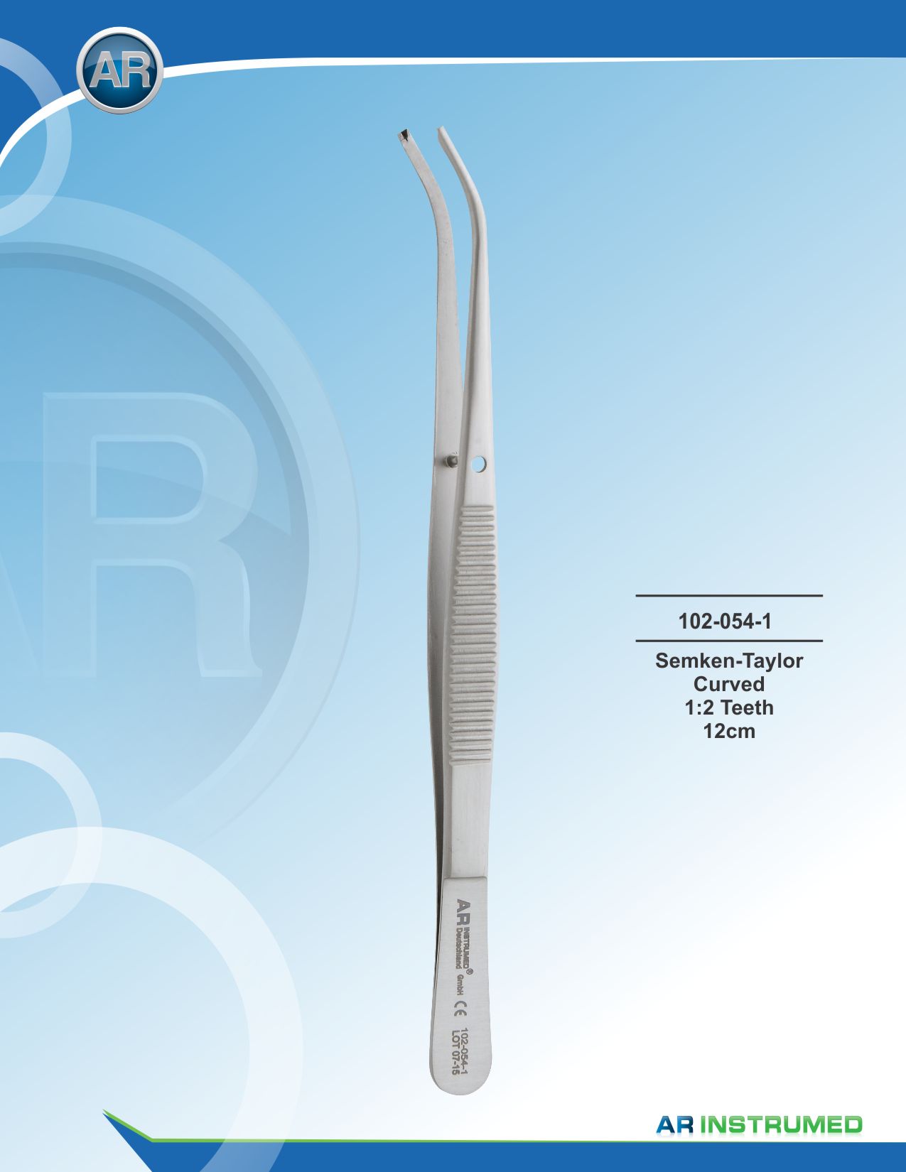 Semken-Taylor Curved 1:2 Teeth 12cm – AR Instrumed, Tweezers & Forceps