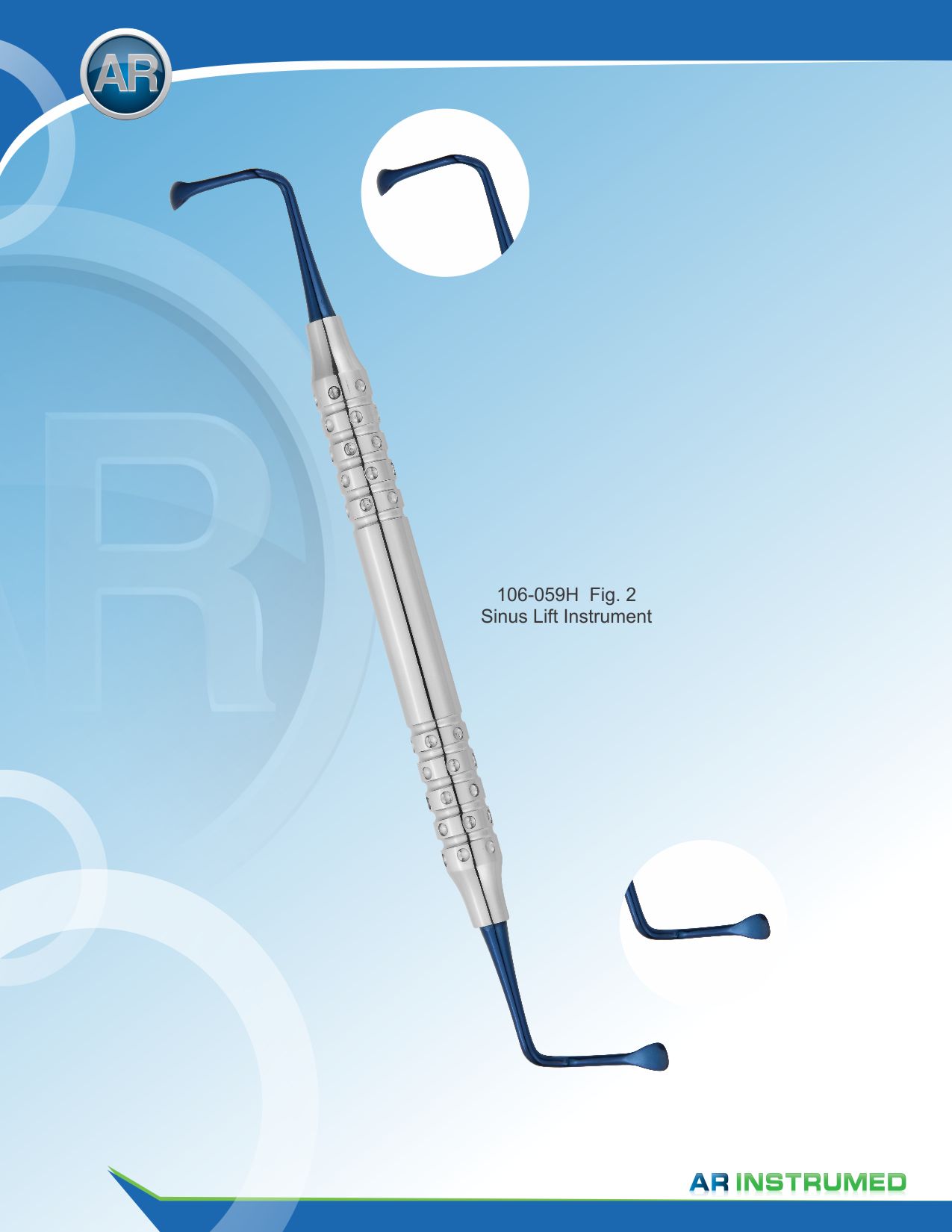 Sinus Lift Instrument Fig.2 – AR Instrumed, Surgical Hand Instruments