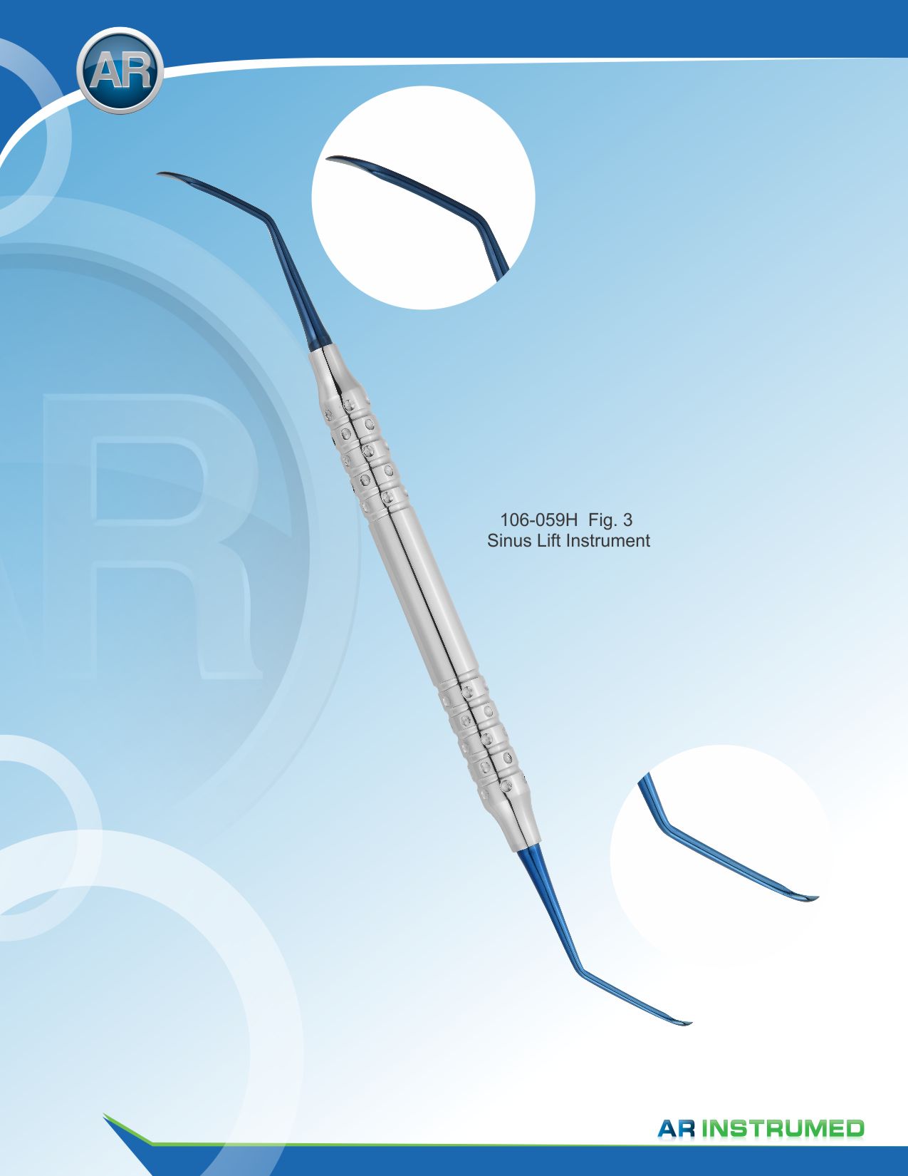 Sinus Lift Instrument Fig.3 – AR Instrumed, Surgical Hand Instruments