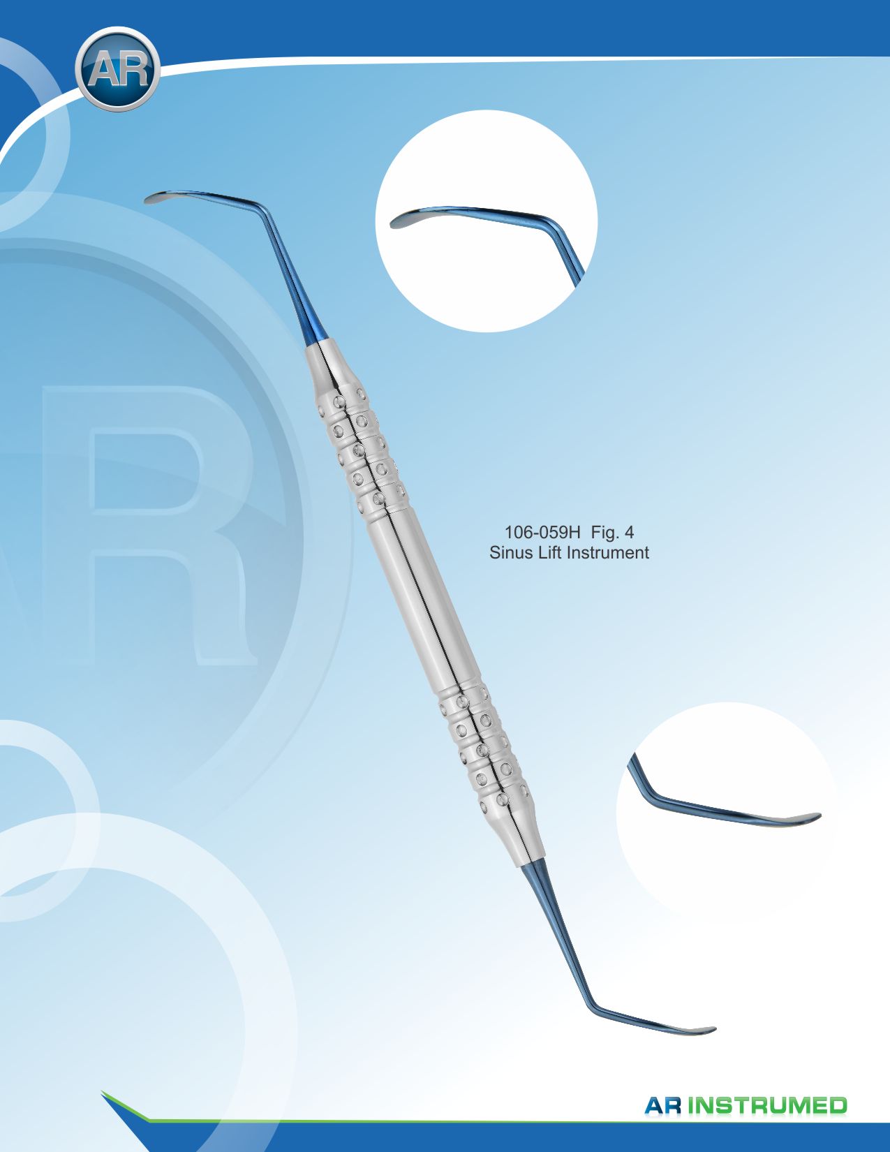 Sinus Lift Instrument Fig.4 – AR Instrumed, Surgical Hand Instruments