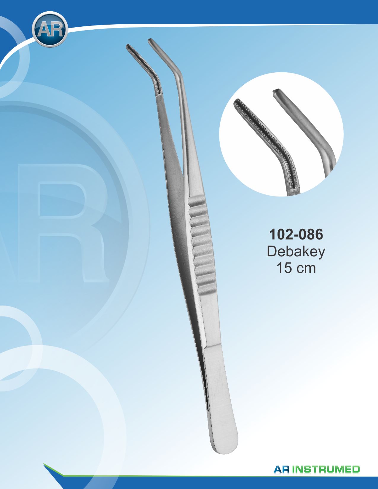 De Bakey Tweezer 15cm