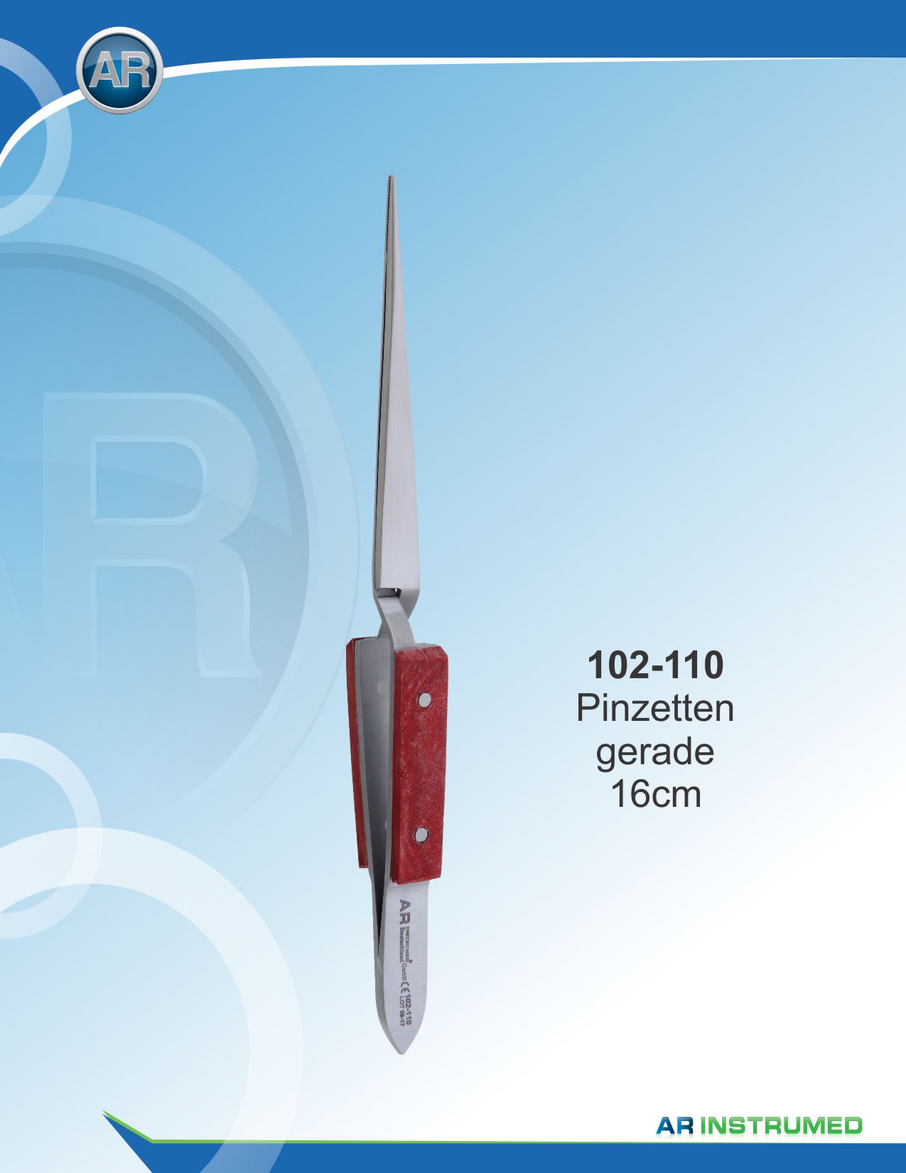 Tweezer Wooden Handle Straight 16cm – AR Instrumed, Tweezers & Forceps