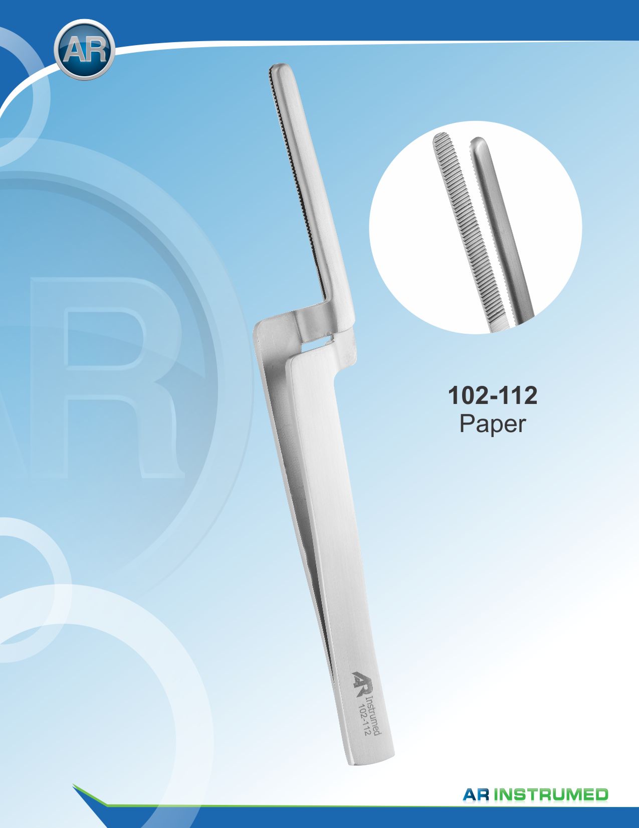 Articulating Paper Forceps Straight 12cm
