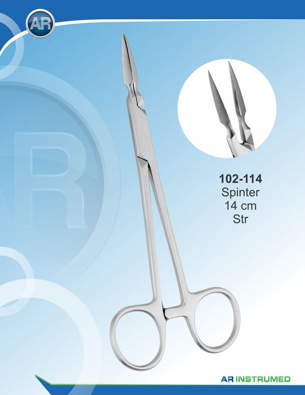Forcep for Fragments of Root Straight 15cm