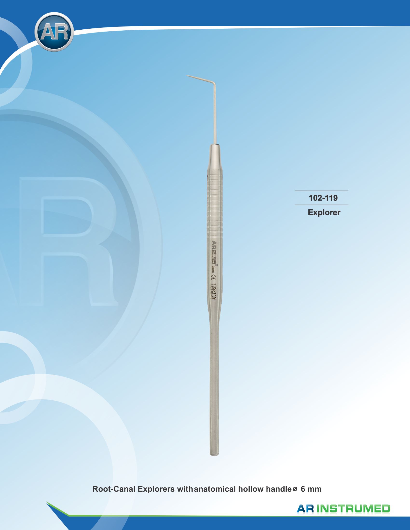 Explorer Fig.6 Extra Thin Hollow Handle 10mm