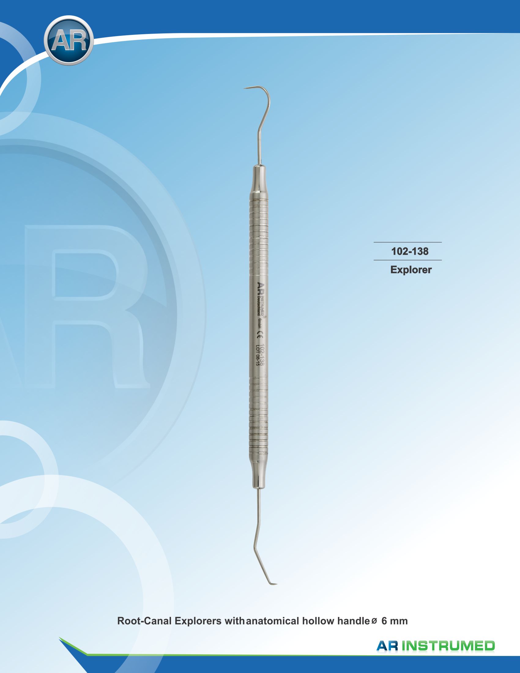 Explorer Double Ended 23/17 Solid Handle 6mm