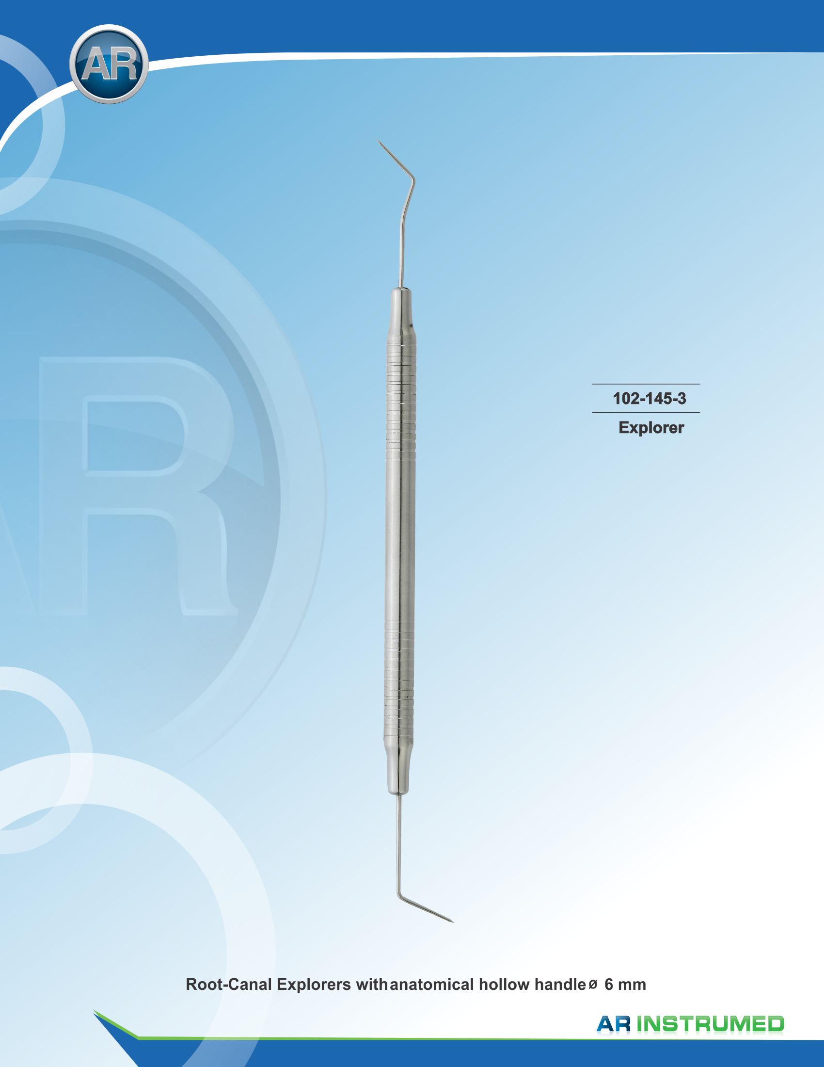 Explorer Double Ended Solid Handle 6mm