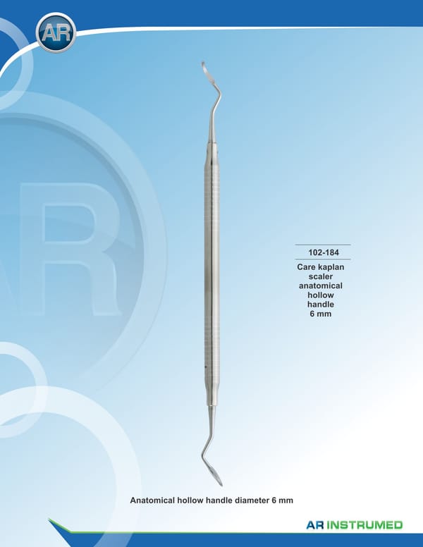 Crane Kaplan Scaler Anatomical Hollow Handle 6mm