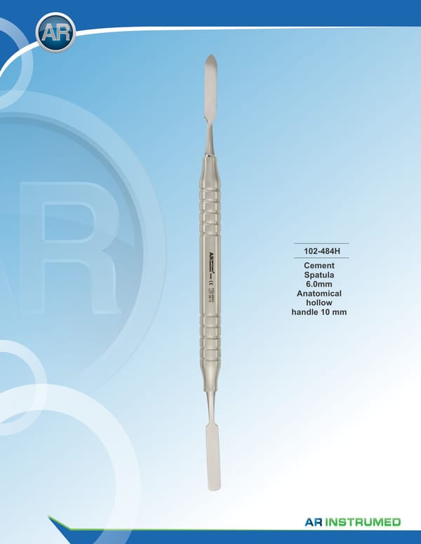 Cement Spatula 6.0mm Hollow Handle 10mm