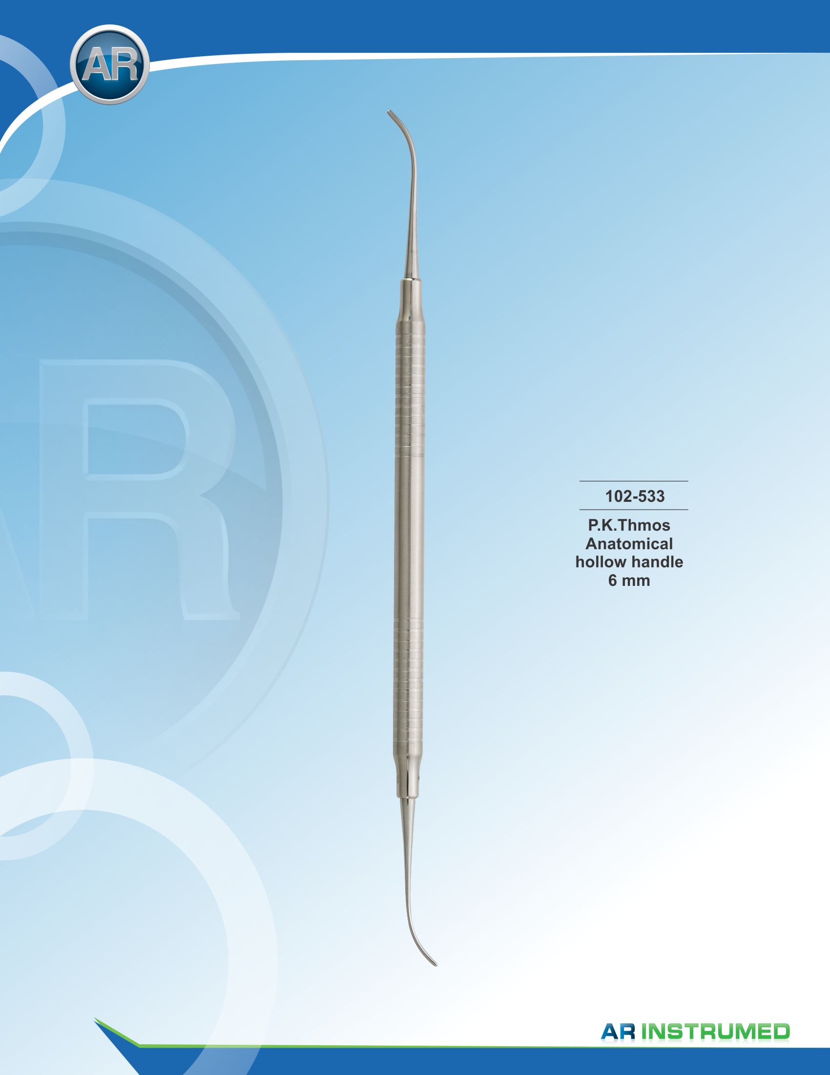 P.K. Thomas Fig.1 Solid Handle 6mm – AR Instrumed, Lab Hand Instruments