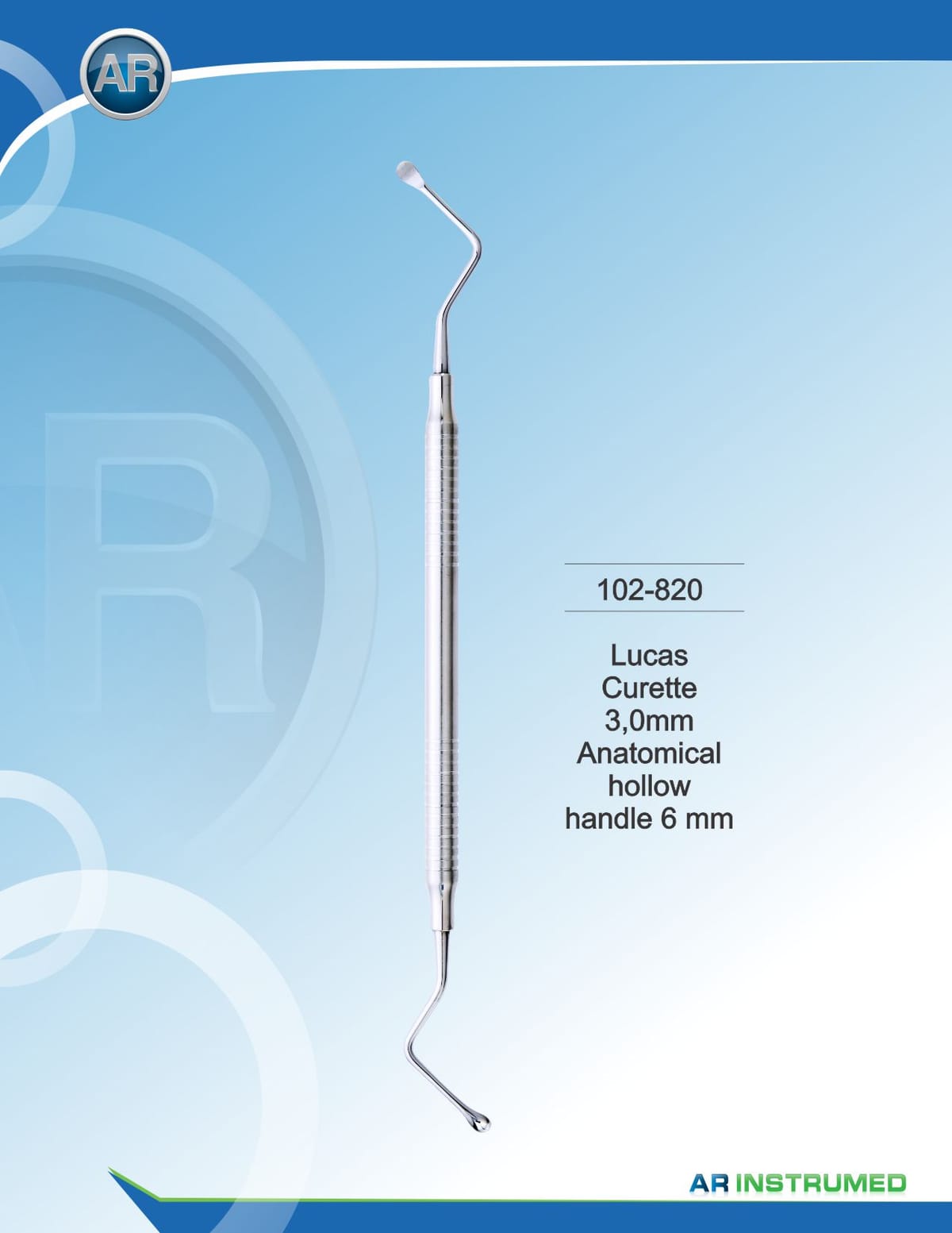 Lucas Curette 3.0mm – AR Instrumed, Periodontal Surgery