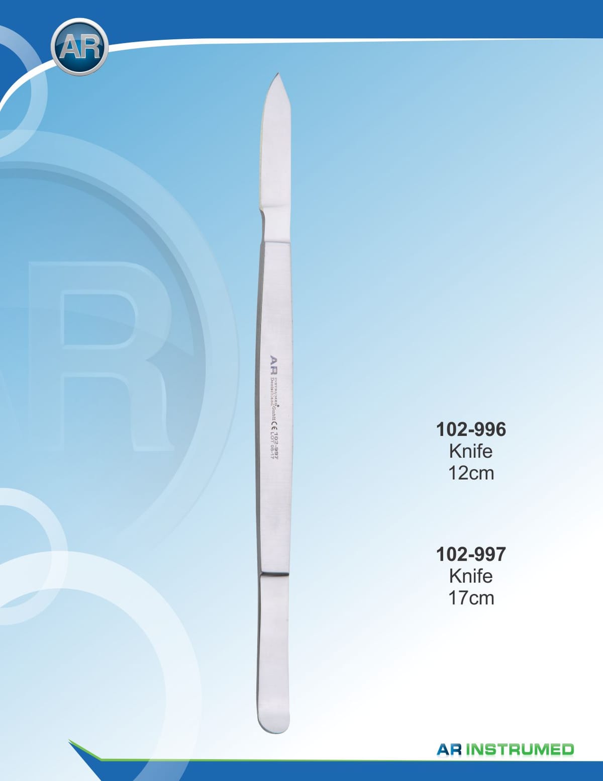 Knife 12cm – AR Instrumed, Instrumente für Zahntechnik