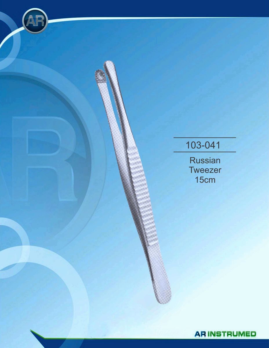 Russian Tweezer 15cm – AR Instrumed, Tweezers & Forceps