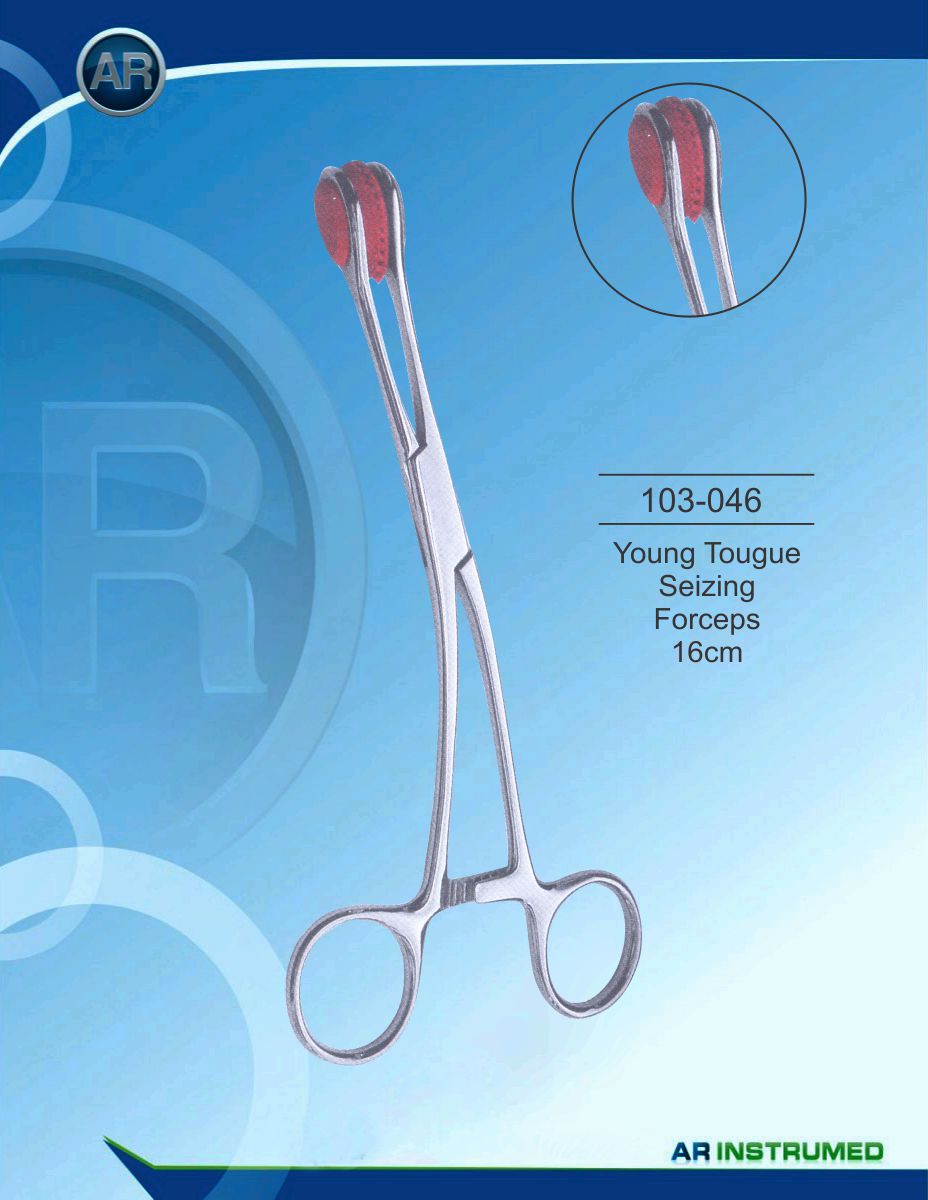 Young Tougue Seizing Forceps 16cm – AR Instrumed, Extraction Forceps